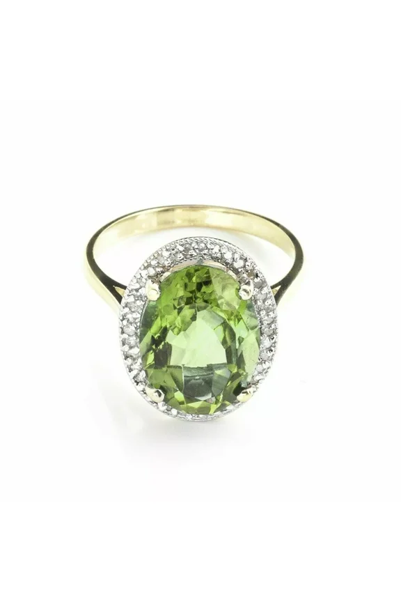 925 Sterling Silver Certified Natural Green Peridot Handmade Ring Engagemant Ring