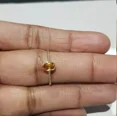thumbnail image 1 of 925 Sterling Silver Certified Natural Yellow Sapphire Handmade Ring, 1 of 2