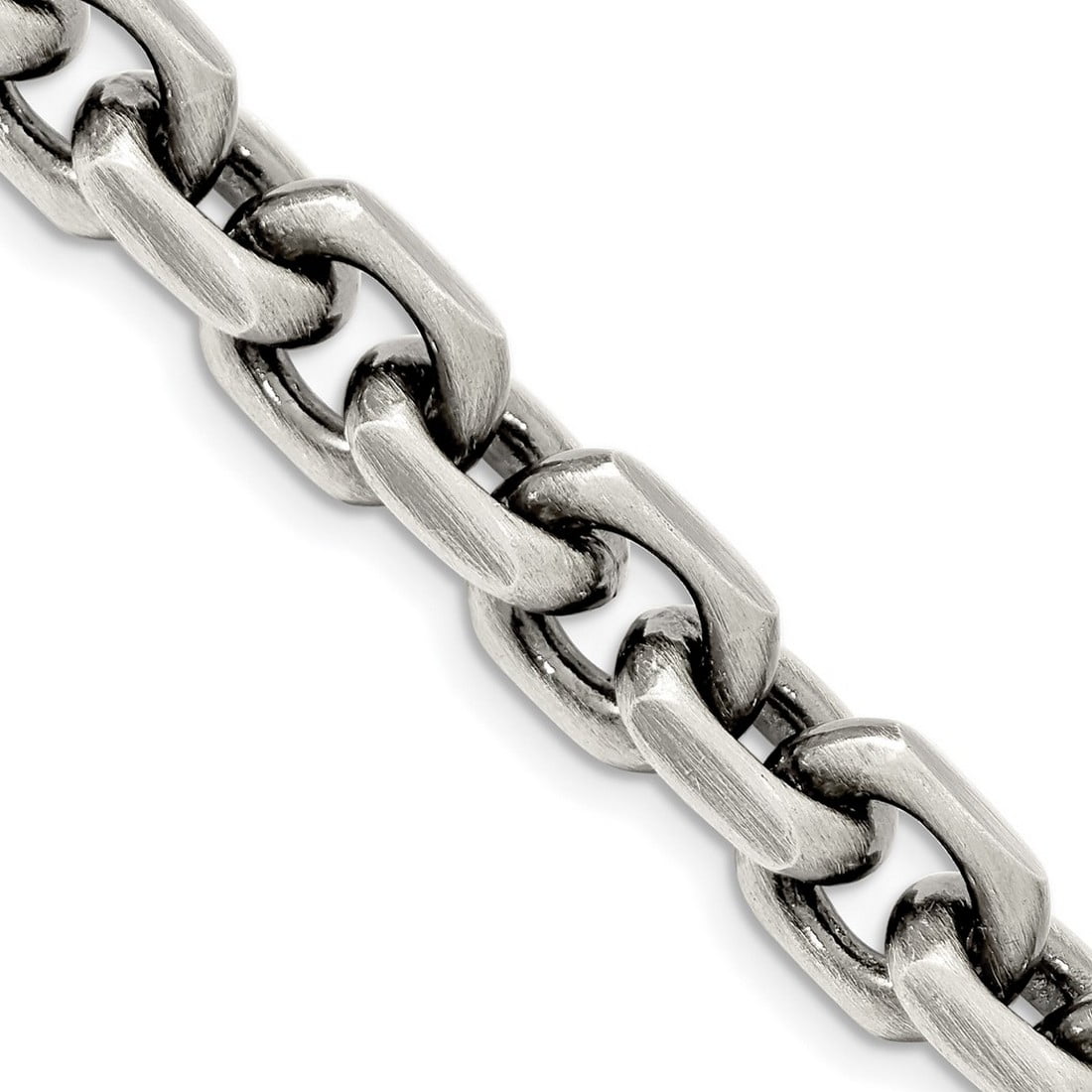 925 Sterling Silver Artisan Oxidized Antiqued Chain Necklace 925 Sterling Silver Artisan Oxidized Antiqued Chain Necklace