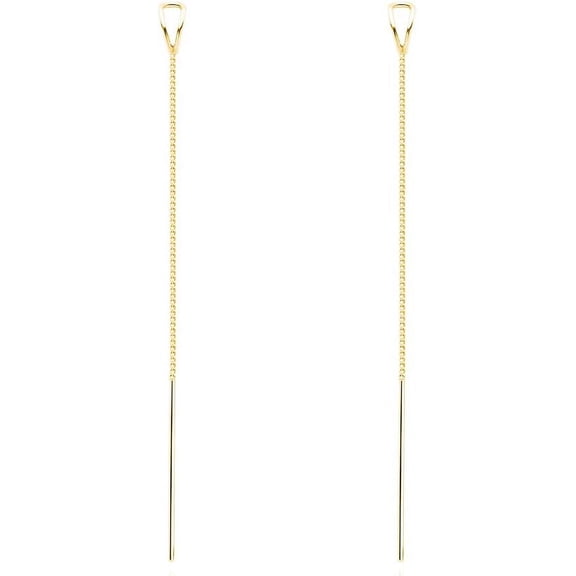 925 Sterling Silver Chain Threader Earrings Dangle for Women Teens Long Dangle Earrings Line Earrings Tassel