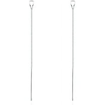 925 Sterling Silver Chain Threader Earrings Dangle for Women Teens Long Dangle Earrings Line Earrings Tassel