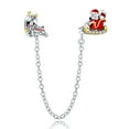 thumbnail image 1 of Erizteya Sterling Silver Clear Reindeer Charm for Bracelets & Necklaces, 1 of 1