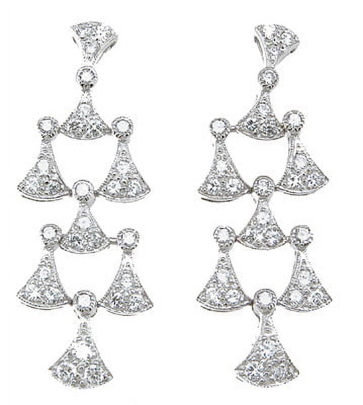 925 Sterling Silver Chandelier Earrings Makes Unique Happy Anniversary Gifts, Antique Style Sterling Silver Earrings
