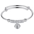 925 Sterling Silver Charm Bracelets & Bangles For Women Silver Jewelry