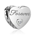 thumbnail image 1 of 925 Sterling Silver Charm for Bracelets I Love You Heart Charms Women Bracelet Charm, 1 of 1