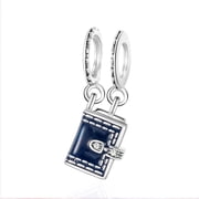 ROSIANNA 925 Sterling Silver Charm for Bracelets The Bible Dangle Charms Women Bracelet Charm