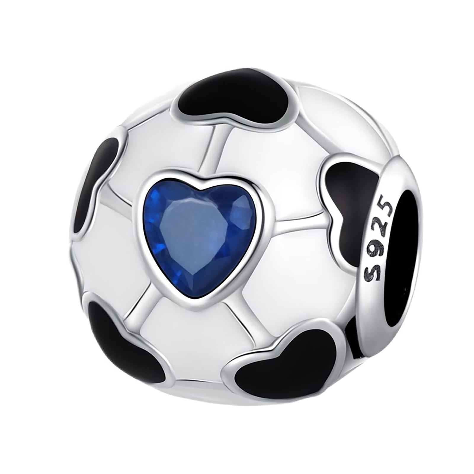 Personalized Soccer Ball Pendant - 925 Sterling Silver Custom Name & Number Necklace - View #7