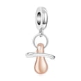 thumbnail image 1 of 925 Sterling Silver Charm for Bracelets Baby Pacifier Dangle Charm Women Bracelet Charm, 1 of 6