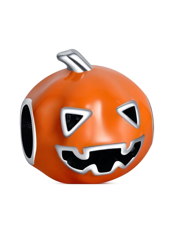 925 Sterling Silver Charm for Bracelets Evil Pumpkin Halloween Charm Women Bracelet Charm