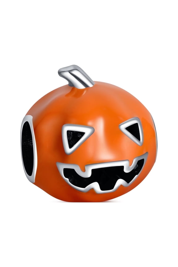 925 Sterling Silver Charm for Bracelets Evil Pumpkin Halloween Charm Women Bracelet Charm