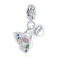 thumbnail image 1 of ROSIANNA 925 Sterling Silver Charm for Bracelets Butterfly Dangle Charms Women Bracelet Charm Gift, 1 of 5