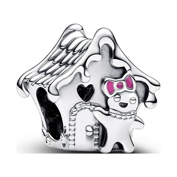 925 Sterling Silver Charm for Bracelets Gingerbread House Charm Women Bracelet Charm