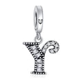 thumbnail image 1 of ROSIANNA 925 Sterling Silver Charm for Bracelets Letter Y Pendant Name Initial Aphabets Birthday Charm Women Bracelet Charm, 1 of 5