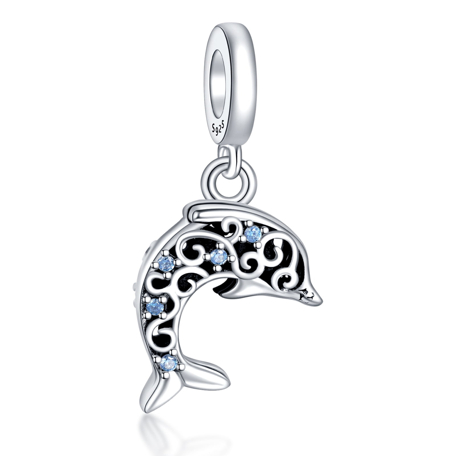 .925 Dolphin Sterling Silver Jewelry online Charm