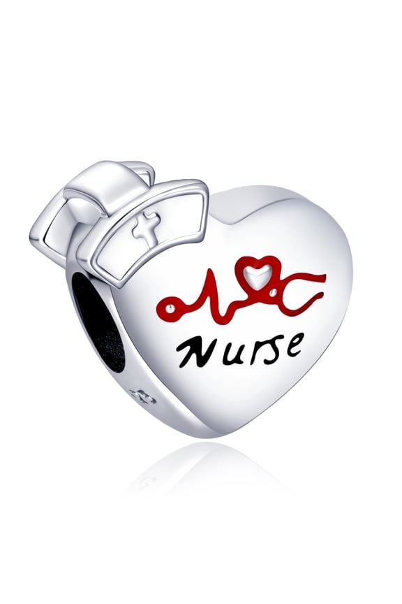 925 Sterling Silver Charm for Women Bracelets Necklace Doctor Nurse Cap Clips Bead Charm Women Bracelet Charm