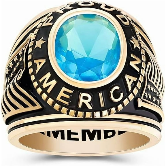 925 Sterling Silver Class Rings Fully Personalized Class Rings for Women Cubic Zirconia Birthstone Rings Custom Rings Class Rings for Women High School Size 5-15 College Rings for Women