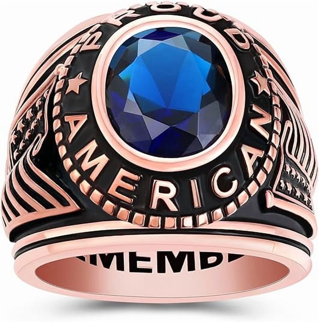 925 Sterling Silver Class Rings Fully Personalized Class Rings for Women Cubic Zirconia Birthstone Rings Custom Rings Class Rings for Women High School Size 5-15 College Rings for Women