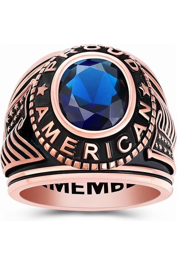 925 Sterling Silver Class Rings Fully Personalized Class Rings for Women Cubic Zirconia Birthstone Rings Custom Rings Class Rings for Women High School Size 5-15 College Rings for Women