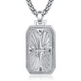 thumbnail image 1 of 925 Sterling Silver Compass Necklace for Women Men Graduation Gift for Her Birthstone Jewelry, 1 of 5