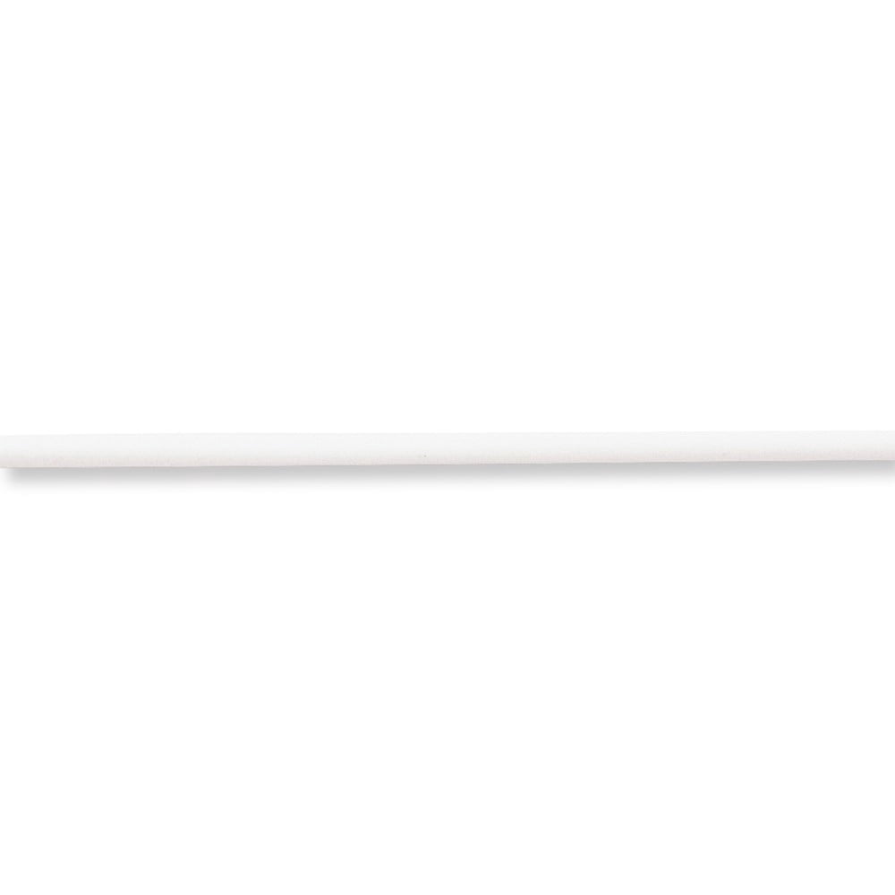 925 Sterling Silver Cord & Leather Necklace Chain 18inch 4mm White Rubber 18 inch 4 mm
