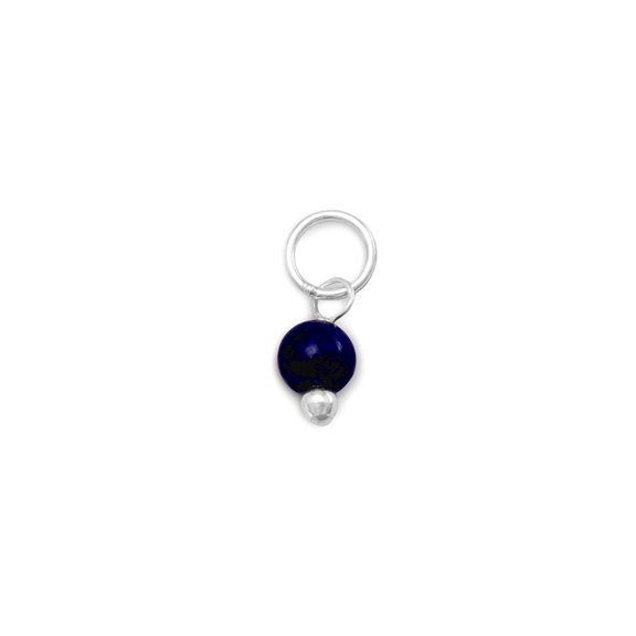 925 Sterling Silver Corundum Bead Charm Corundum Bead 4.5mm Pendant Necklace for Women