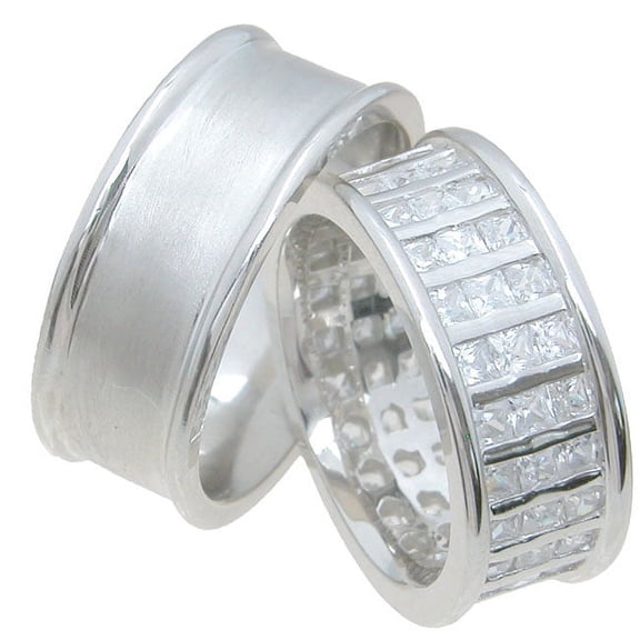 925 Sterling Silver Couples Rings and Wedding Bands