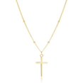 thumbnail image 1 of 925 Sterling Silver Cross Choker Necklace for Women Teens Simple Cross Pendant Necklace Chain Minimalist, 1 of 10