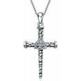 thumbnail image 1 of 925 Sterling Silver Cross Necklaces for Women Pendant Christian Jewelry for Women 18"+2" and 20"+2" chain, 1 of 10