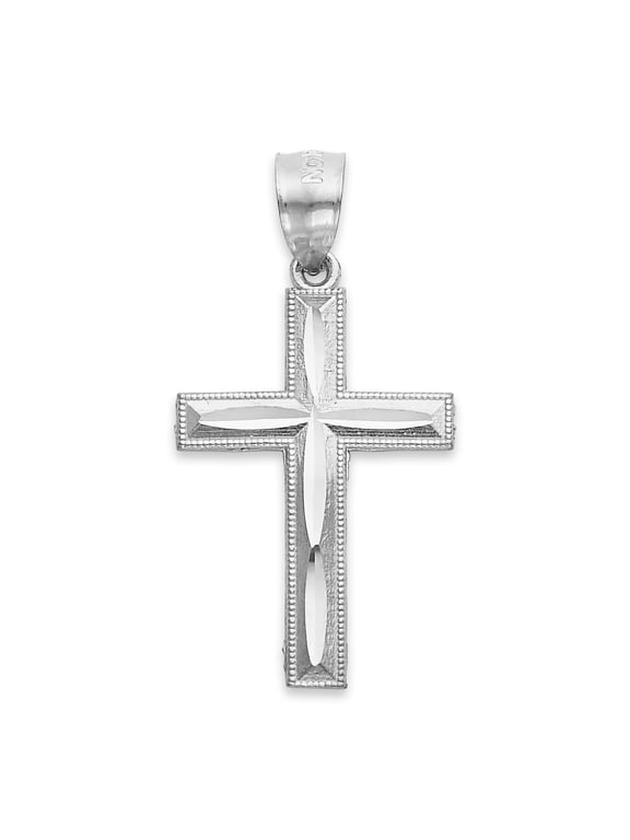Cross Necklace Pendants 925 Sterling Silver, Religious Jewelry Gifts