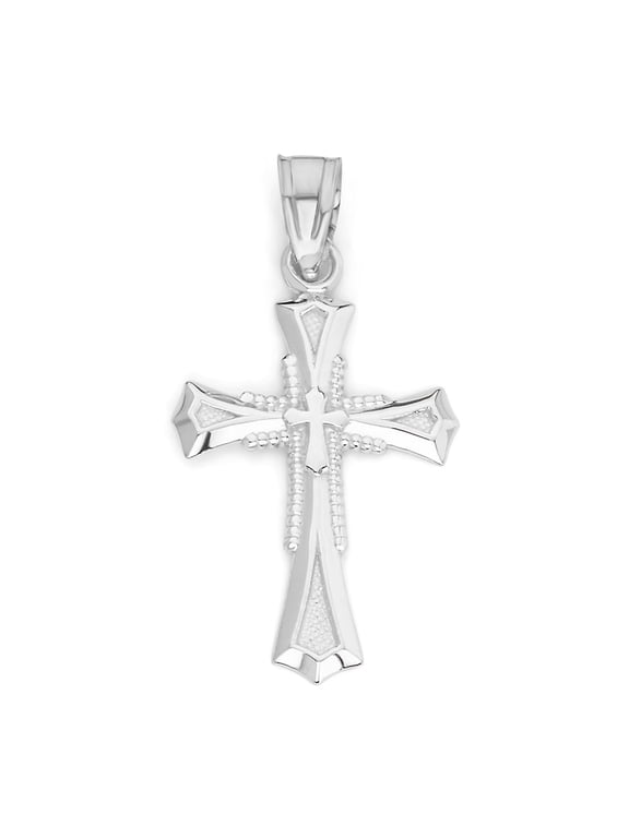 Sterling Silver Cross Necklace, Religious Jewelry Gifts for Women