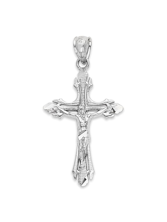 Crucifix Pendant: 925 Sterling Silver Religious Jewelry