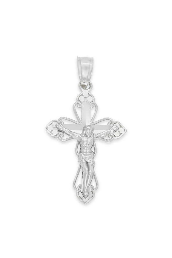 925 Sterling Silver Crucifix Pendant - Religious Jewelry Gifts for Her