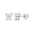 thumbnail image 1 of 925 Sterling Silver Cubic Zirconia Butterfly Screw Back Earrings Toddlers, 1 of 8