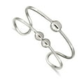 thumbnail image 1 of 925 Sterling Silver Bangle Bracelet Cuff Bracelet for Women - 16.1 Grams, 1 of 2