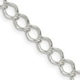 thumbnail image 1 of 925 Sterling Silver Curb Chain Styles Necklace 5.75 mm Fancy Open 16 inch, 1 of 4