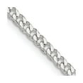 thumbnail image 1 of 925 Sterling Silver Curb Chain Styles Necklace Polished 3.15 mm 24 inch, 1 of 4