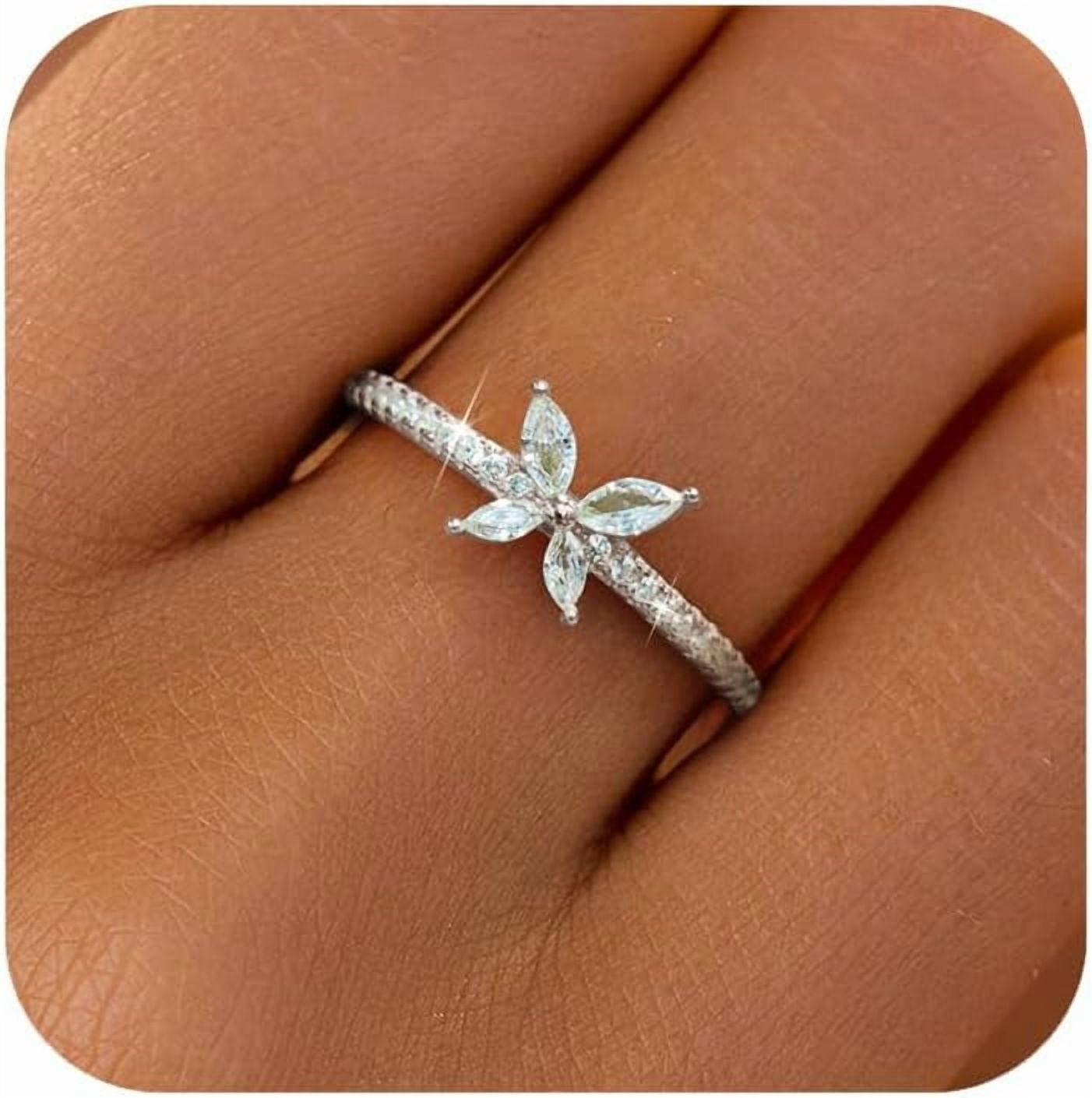 Fashion Jewelry Silver Color Butterfly Rings For Women Men Lover Vintage Geometric Metal Couple Finger Rings Set Gift Jewelry main image 1