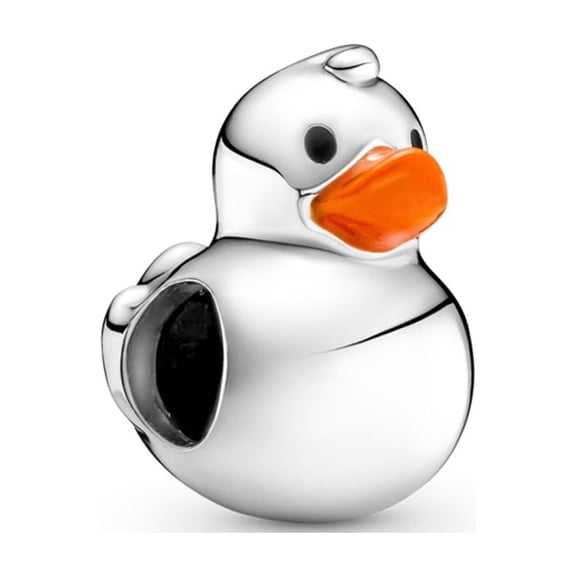 925 Sterling Silver Cute Little Duck Charm Bead for Bracelet Charms Bangle Pendant Jewelry