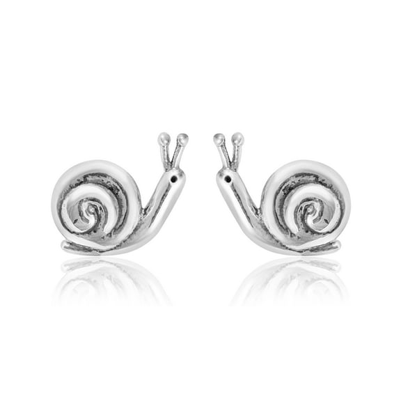 925 Sterling Silver Cute Small Snail Insect Women Stud Valentines Day Gifts Earrings Animal Jewelry