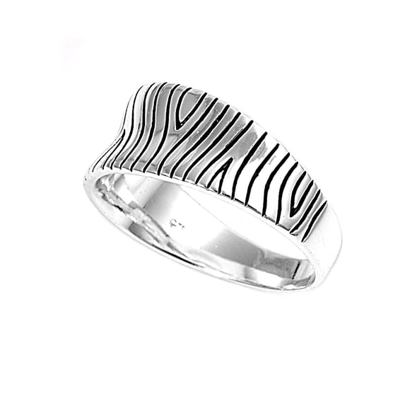 925 Sterling Silver Designer Style Ring Size 10