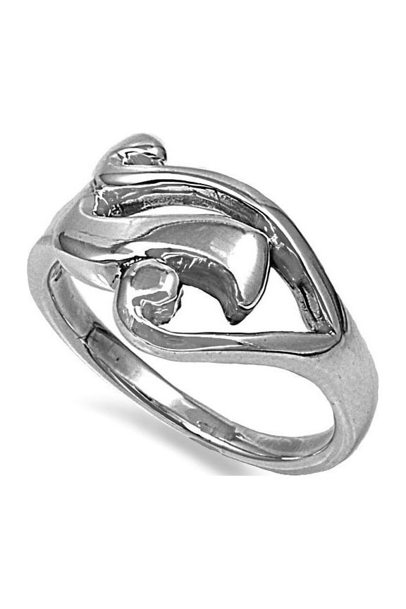 925 Sterling Silver Designer Style Ring Size 9