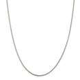 thumbnail image 1 of 925 Sterling Silver Diamond Cut 1.5mm Solid Rope Chain w/ Spring Ring Clasp - 20", 1 of 5