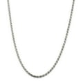 thumbnail image 1 of 925 Sterling Silver Diamond Cut 3mm Solid Rope Chain w/ Lobster Clasp - 36", 1 of 5