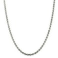 thumbnail image 1 of 925 Sterling Silver Diamond Cut 4.25mm Solid Rope Chain w/ Lobster Clasp - 20", 1 of 5