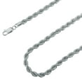 thumbnail image 1 of 925 Sterling Silver, Diamond Cut Rope Chain 5mm Necklace – Perfect Gift for Her Him - Hypoallergenic and Tarnish Resistant - By Oliver & Navy, 1 of 8