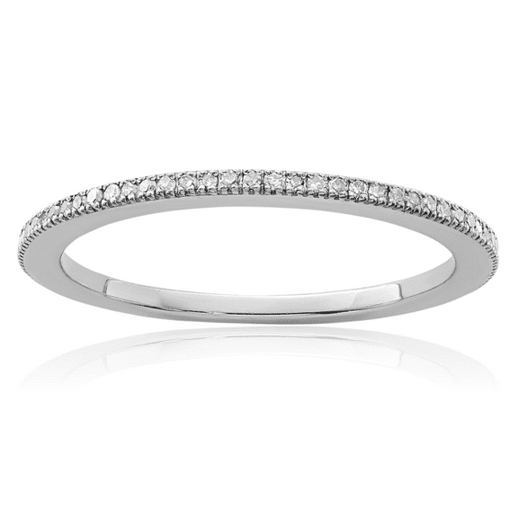 925 sterling silver diamond wedding band ring