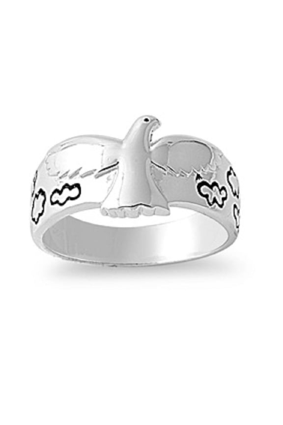 925 Sterling Silver Dove of Serenity Ring Size 6