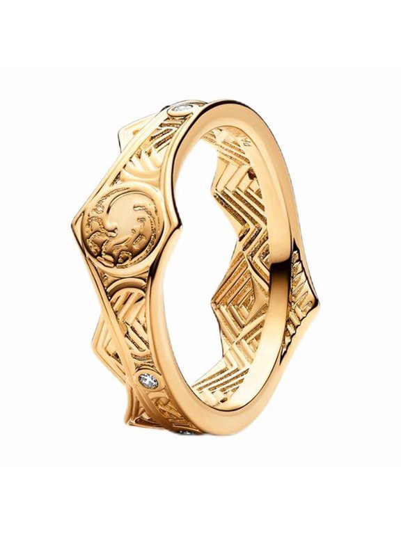 925 Sterling Silver Dragon Crown Ring Women Finger Ring For Party Jewelry