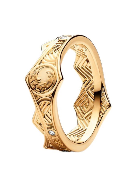 925 Sterling Silver Dragon Crown Ring Women Finger Ring For Party Jewelry