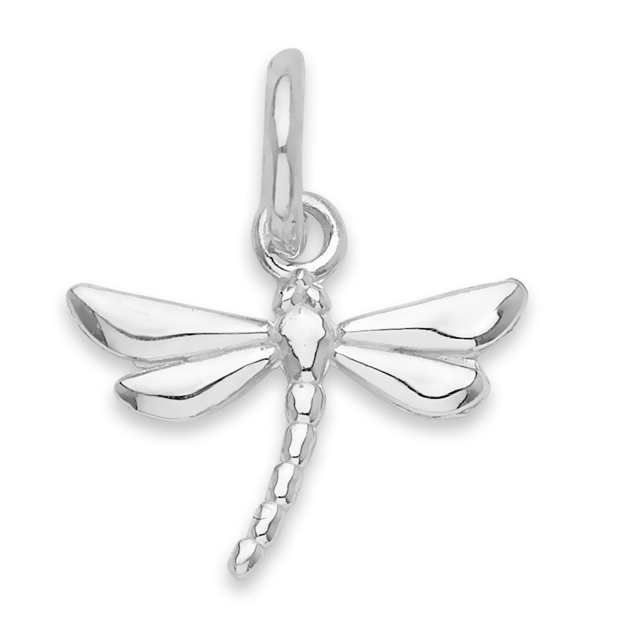 Golden Fire Dragonfly Bracelet Charm 925 Sterling Silver
